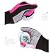 FreeMaster Full Finger Gel Girl's Cycling Gloves Touch Screen Sport Women's Half Fingerless Mountain Road Gloves Bicycle Bike Mittens Pink