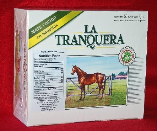 La TranqueraYerba Mate - 50 Tea Bags - Yerba Mate En Saquitos by La Tranquera