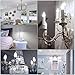 SHINE HAI Candelabra LED Filament Bulbs 40W Equivalent, 4000K Daylight White Chandelier B11 LED Bulb E12 Base Decorative Candle Light Bulb, Pack of 12