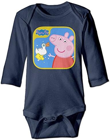 DELPT Peppa Pig Cute Infant Baby's Romper Jumpsuit 18 Months Navy