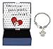 Rescue Dog Bracelet Silver-Tone Crystal Adorned Paw Print Dog Lover Gift Charm Bracelet Jewelry Box