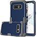 Galaxy Note 8 Case, Asstar 3 In 1 [Soft silicone+ Hard PC] Full Body Shockproof Impact Resistant Perfect Fit Anti Scratch Excellent Protective Cover for Samsung Galaxy Note 8 2017 (Navy+Grey)