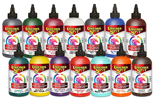 Unicorn SPiT Gel Stain & Glaze in One - 14 COMPLETE Paint Collection- 8oz - Includes New Colors and Exclusive Guide