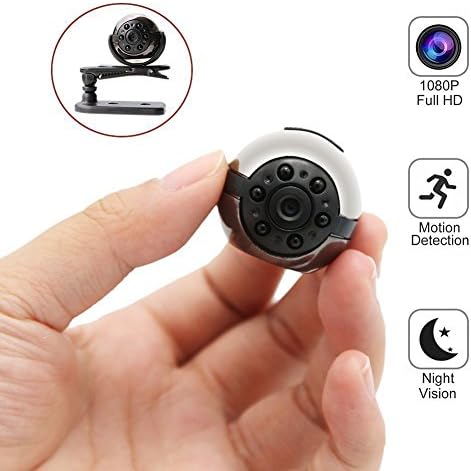 Mini Hidden Camera, TOTUOKEY 1080P Round HD Nanny Cam Housekeeper Pet Baby Monitor with Infrared Night Vision and Motion Detection USB Security Camera Home Surveillance Camera Sport Video Camera