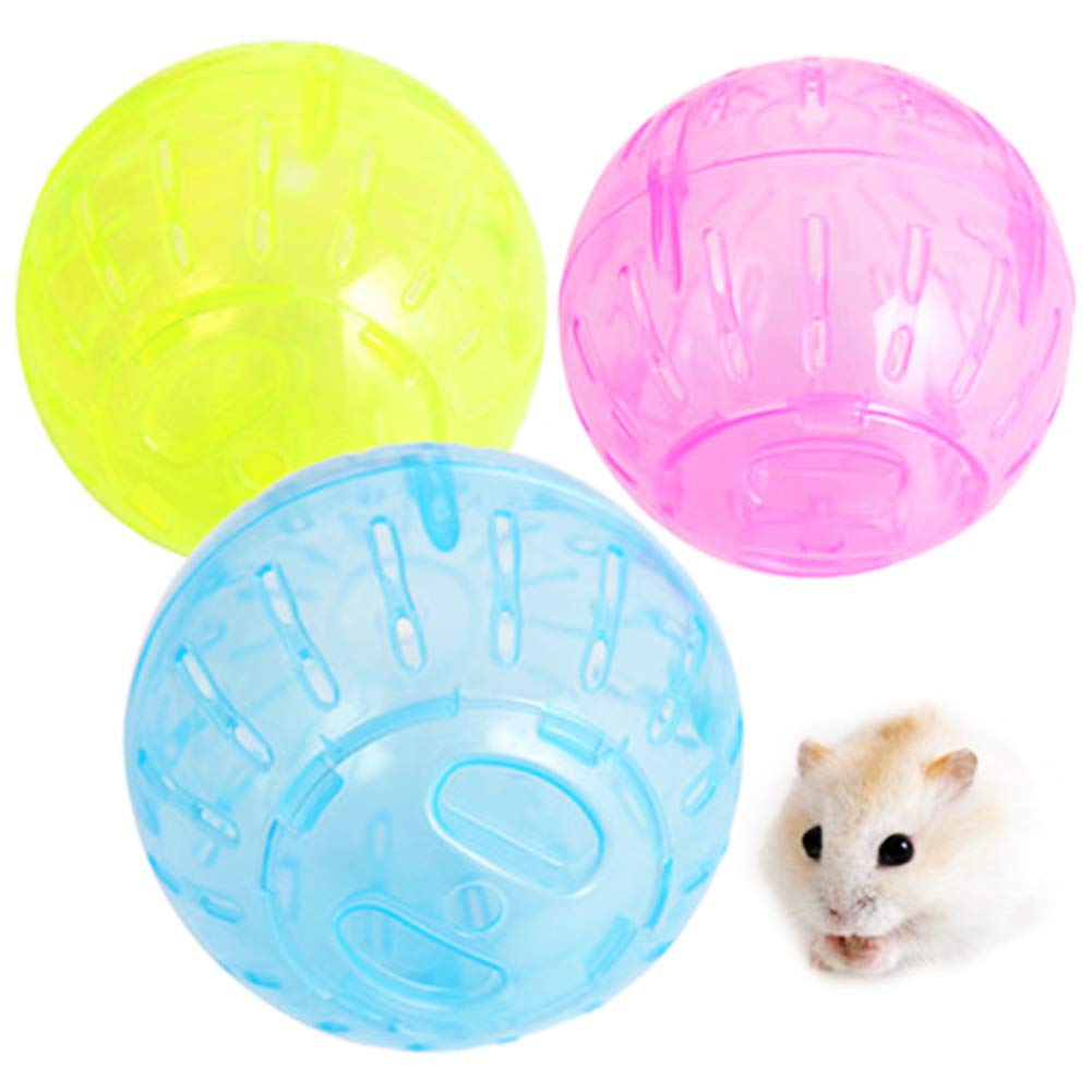 Wicemoon 2 Pcs Pet Jogging Ball Hamster Run Ball 10cm Small Pet Hamster