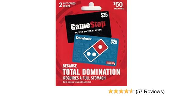 Amazon Com Dominos Gamestop Pizza And Video Game Gift Cards