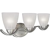 Forte 5081-03-55 Three Light Bath Bracket, Silver