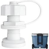 Enyyfit Cooler Drain Plug Replacement Kit, 1.97 Inch Length, Fits Approx. 0.71 Inch Drain Opening, Universal Drain Plug with Gasket &amp; Nut, Easy Install for Most Coolers with Standard Drain Port