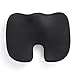 YOUMAKO Memory Foam Seat Cushion for Office and Auto,Helps in the Relief of Back, Sciatica and Tail Bone Pain (Black)