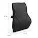 Kingta Memory Foam Back Cushion Pillow with 3D Breathable Mesh Cover Design for Lower Back Pain and Tightness Relief,Best for Office,Home and Car(Black)