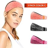 Running Headband Sweat Instant Absorbent Head bands for Women Men, Non Slip Yoga Sweat Headbands for Men women Sports hair band Gym Yoga Crossfit Workout Mens Hair Accessories (Headbands Color C)