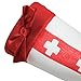 Red Stripe White Thigh-High Nurse Halloween Adult Women's Cosplay Costume Tights