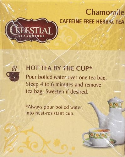 CELESTIAL SEASONINGS HERBAL TEA, CHAMOMILE, 20 COUNT