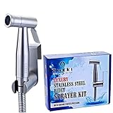 Zukkii Bidet Sprayer for Toilet made of Stainless Steel, Our Toilet Bidet is Perfect for Cleaning
