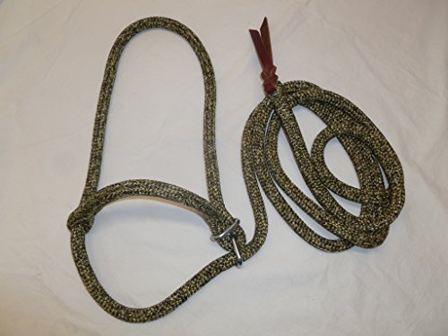 New Style Rope Cattle Halter, Easily Adjustable for Calf, Cow, Steer, Bull, Blue/Navy/White