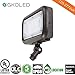 GKOLED 30W LED Floodlight, Outdoor Security Fixture, Waterproof, 100W PSMH Replace, 3000 Lumens, 4000K Cool White, 70CRI, 120-277V, 1/2