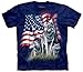 The Mountain Wolf Flag Unisex T Shirt | Premium, Hand-Dyed | Patriotic USA Graphic Tee