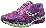 Saucony Women's Guide 8 Road Running Shoe, Berry/Purple/Slime, 7 M US