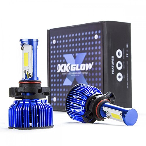 60 Watt H16 5202 6000k Bright White LED Headlight Conversion Kit Replacement Bulbs