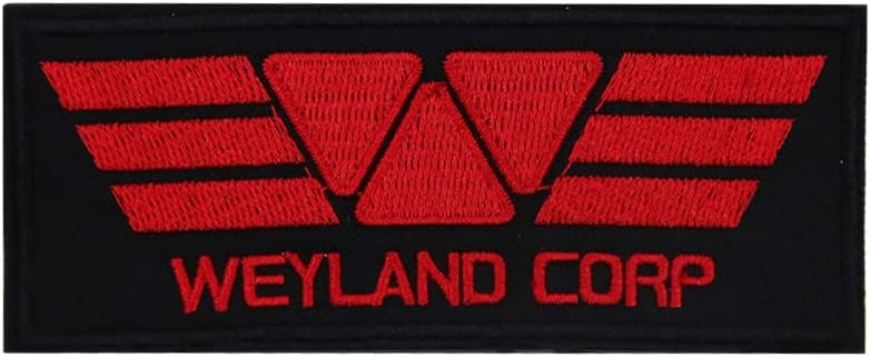 Mixed Media - Weyland Corp Red Captain Embroidered Iron On Patch
