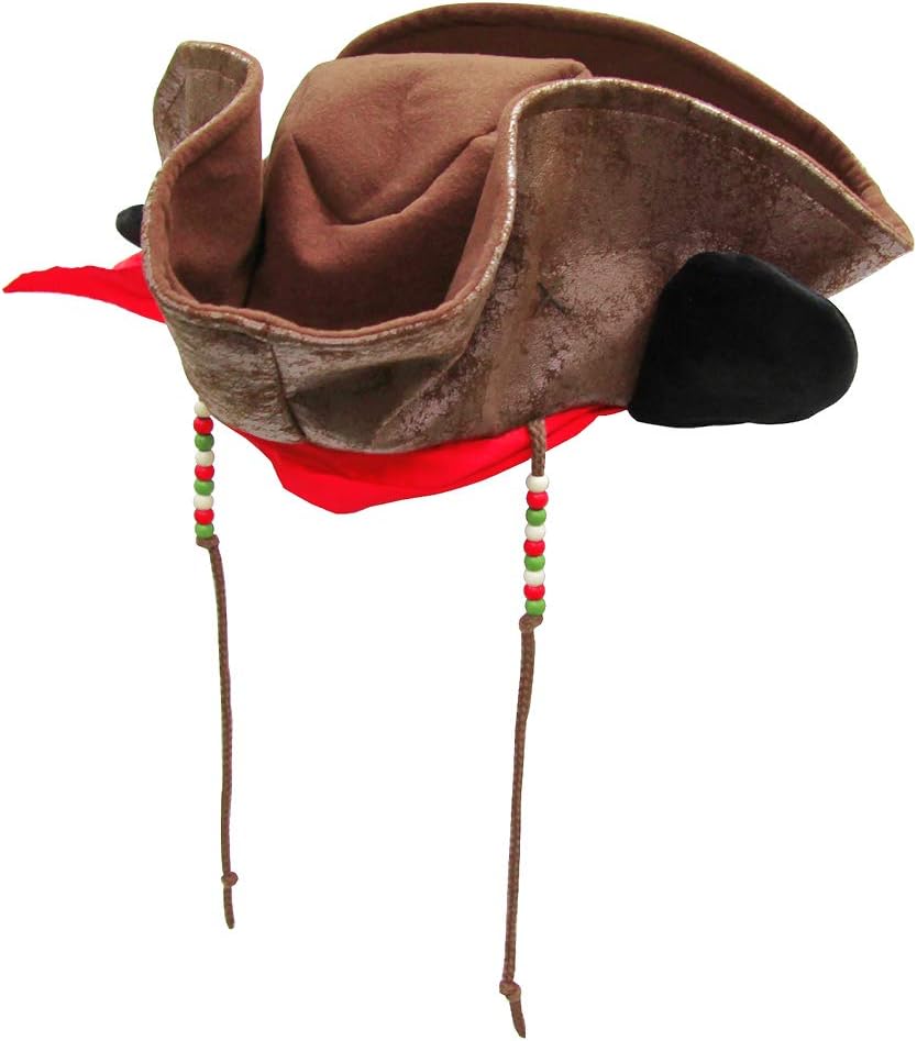 Amazon ミッキー マウス ファンキャップ 海賊風 茶色帽子 ディズニー ファン キャップ 帽子 ファッション 小物 海賊 なりきり グッズ リゾート限定 グッズ 変身アクセサリー おもちゃ