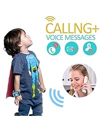 [Tarjeta SIM incluida] reloj inteligente para niños, reloj de teléfono con 2 vías de llamada GPS Tracker podómetro, rastreador de fitness, SOS, pantalla táctil, cámara de juego, linterna, teléfono móvil, reloj de pulsera para niñas y niños