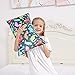 MHJY Toddler Pillowcase, 2 Pcs Soft Fleece Kids Pillow Cover Envelope Travel Pillow Case, Fits 13