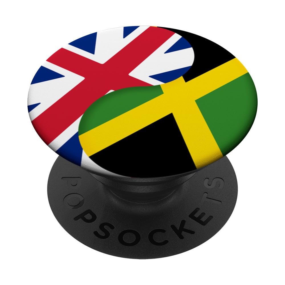 British Jamaican Flag United Kingdom UK England Jamaica Flag PopSockets Swappable PopGrip