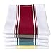 Kitchen Dish Towels - Set of 4 Cotton Tea Towels 20 x 28 inch - Best Dish Cloths for Hand Towels or Embroidery in Vibrant Colors - Teal Green