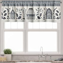 Ambesonne Farmhouse Window Valance Pack of
