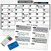 Magnetic Dry Erase Calendar for Refrigerator [17x12] & Weekly Magnetic Calendar | Monthly Whiteboard Wall Calendar and Fridge Board Planner | Dry Erase Markers & Eraser | 2019 Home or Office