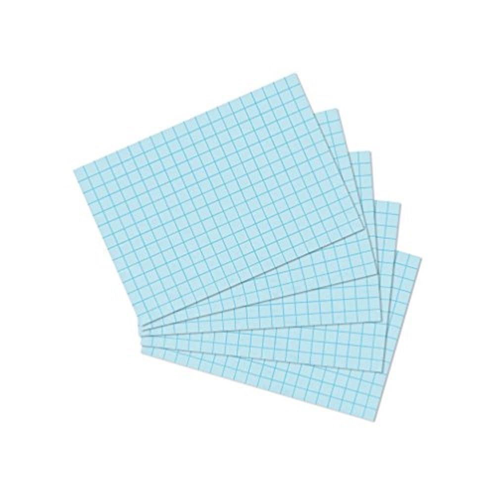 Herlitz 1150507 Index Cards, Pack of 100 A7 Blue
