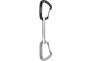 BLACK DIAMOND LiteWire Quickdraw | Lightweight Wiregate Carabiners | Durable Dogbone | Reliable Clipping for Trad & Sport Rock Climbing