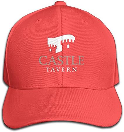 Mens Hats Crystal Castles Logo Red Hip-Hop Visor Strucker Cap