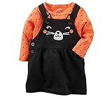 Carter's Baby Girls' 2-Piece Cat Bodysuit And Jumper Set