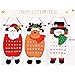 OULII Countdown to Christmas Santa Advent Calendar Hanging Ornaments For Home Office Party Decoration (Snowman)