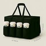 musbus Large Insulated Folding Cooler Bag Black 23 x 14 x 15 in view 7