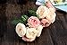 Iuhan Fashion Artificial Rose Silk Flowers 5 Flower Head Leaf Garden Decor DIY