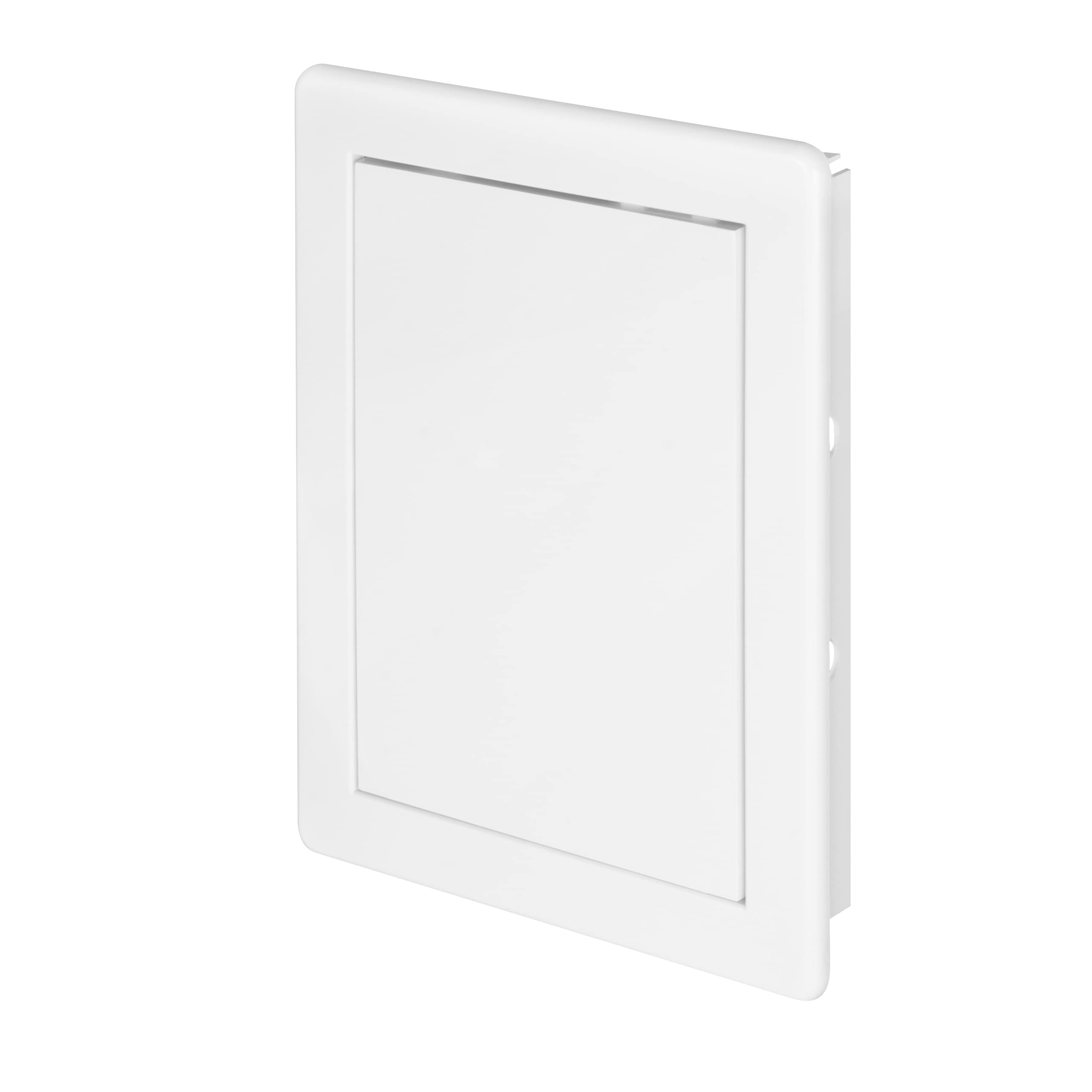 Awenta Plastic Access Panel - White Opening Flap Cover Plate - Inspection Hatch - Concealed Hinge - Removable Door - Paintable Smooth Surface (6 x 8 Inches)