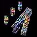 Nail Foil Transfer Sticker,Flame Design Nail Art Stickers Tips Wraps Foil Transfer Adhesive Glitters Acrylic DIY Nail Decoration