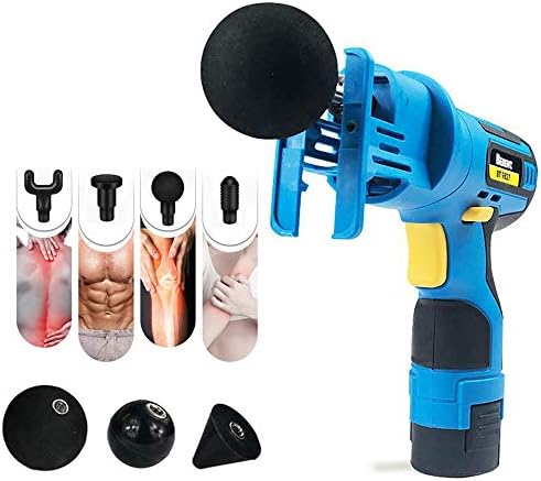 Portable Massage Gun, Deep Tissue Massage Tool, Hand Held Muscle Fascia Gun, Body Relaxation Deep Therapy Body, Relax Fascia Machine Fitness,Blue