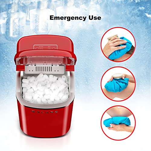 Galanz Portable Countertop Electric Ice Maker Machine, 26 lbs in 24 Hours, 9 Bullet Shaped Cubes