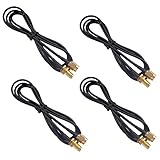 Mumaxun 4pcs 3ft/39inch Rg174 Antenna Extension Cable RP-SMA Male to Female Connector Adapter for Wireless LAN WAN Network Card Router Bridge Antenna