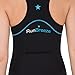 RunBreeze Women's Triathlon Suit | Breathable, Quick-Drying Tri Suit with Dual Rear Pockets (Black/Cyan, Large (US 8-10))