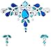 Face Jewels Glitter Gems Rhinestones – Eye Body Jewels Gems | Rhinestone Stickers | Body Glitter Festival Rave & Party Accessories by SoJourner (Sky Queen)