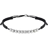 Mikovivi Golf Score Counter Beads Bracelet, Adjustable 10 Beads Stroke Shot Clicker Count Keeper Bracelet Wristband Gift Stylish Golf Accessories Jewelry for Women Men (Black)