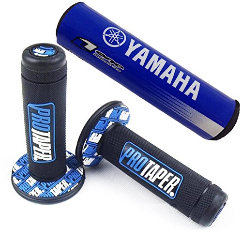 Motocross Handlebar Pad Universal 7/8 Bar End Pro Taper handle Grip Blue For Yamaha YZ85 YZ125