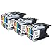 GREENSKY 12PK(3 Black 3 Cyan 3 Magenta 3 Yellow)Refillable Brother LC71 LC75 LC79 Ink Cartridge for Brother MFC-J435W MFC-J430W MFC-J280W MFC-J6910DW J825DW J4300 MFC-J6710DW
