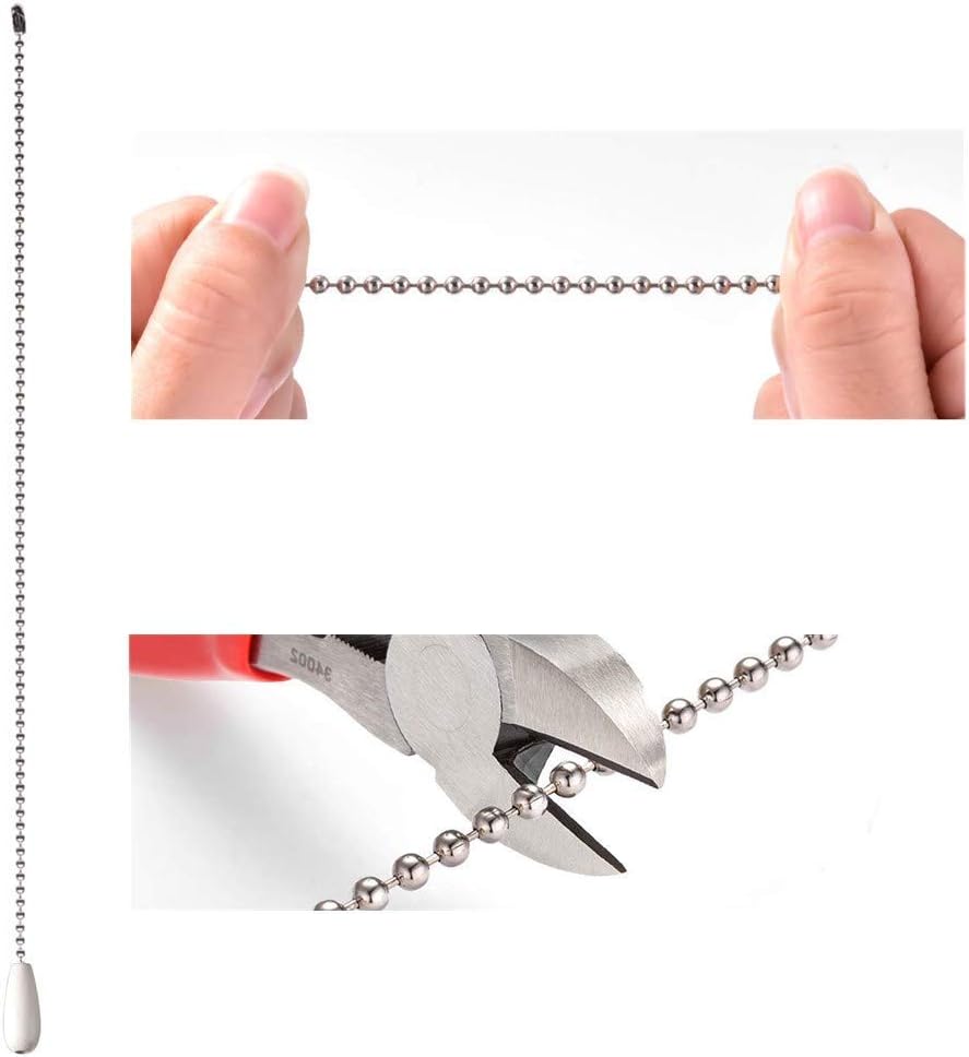 Ceiling Fan Chain Pulls White Wooden Pull Chain Extension for Ceiling Light Fan Chain 2 Pack - - 