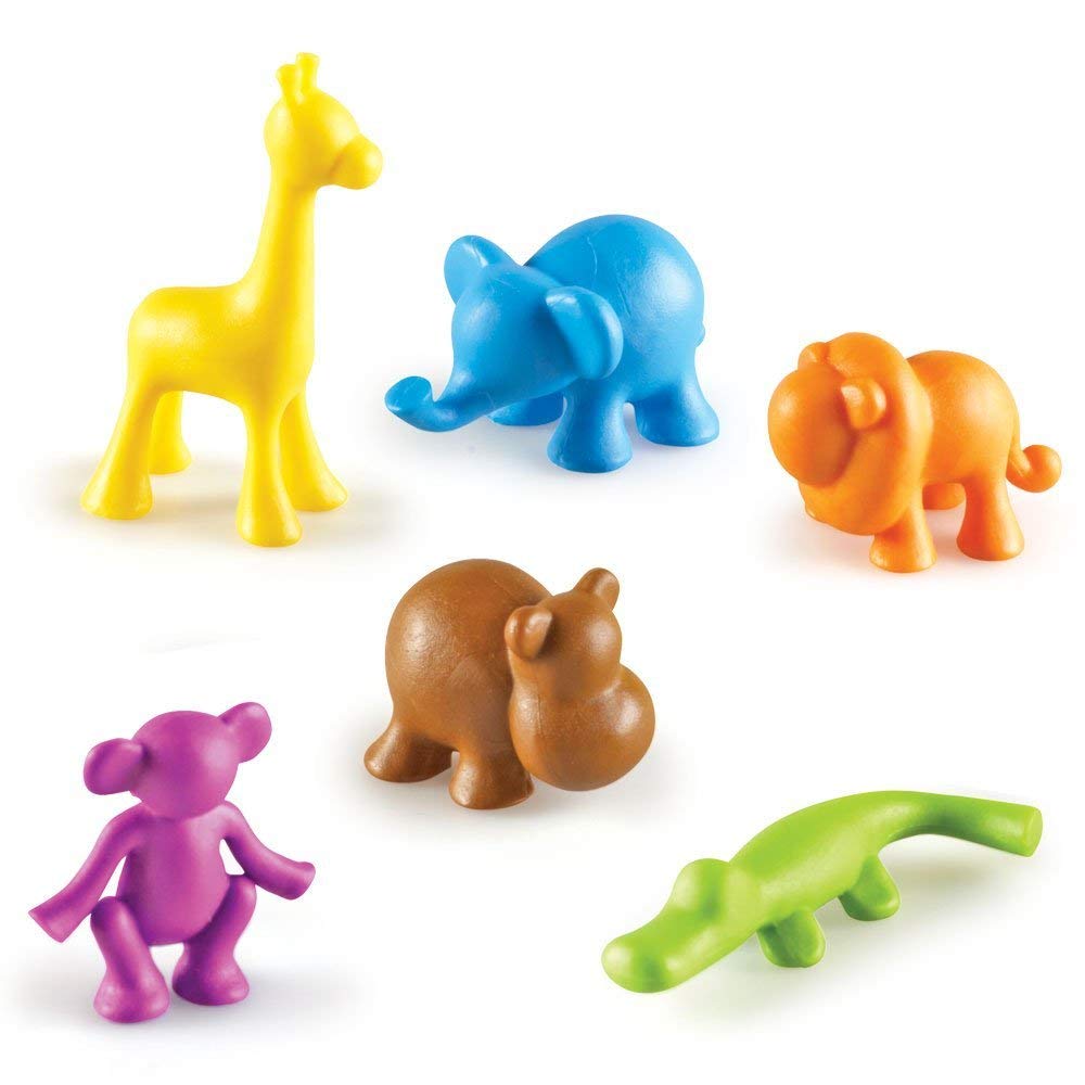 Learning Resources Wild About Animals Jungle Counters Tub of 72